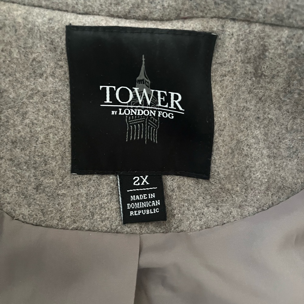 Gently used  women’s 2x wool blend Tower by London Fog Coat - Picture 3 of 3